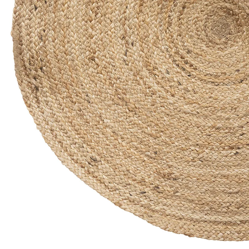 Tapis rond Jute Naturel Beige - ø80cm-2