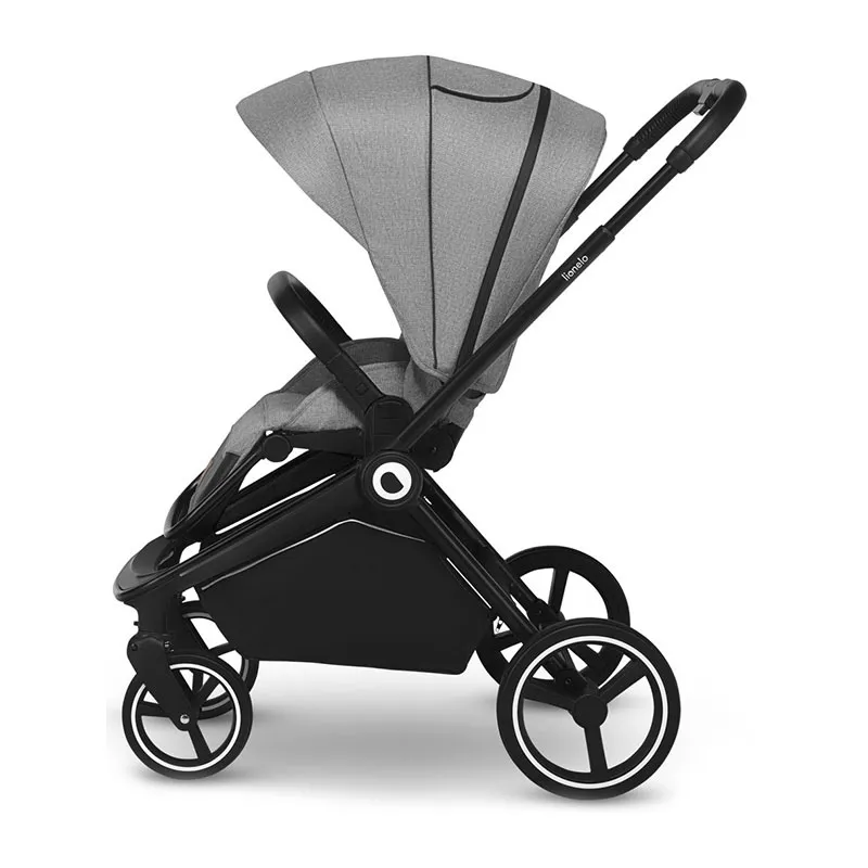 Trio Poussette Mika + Nacelle + Cosy Gr.0+ - Grey Stone-6