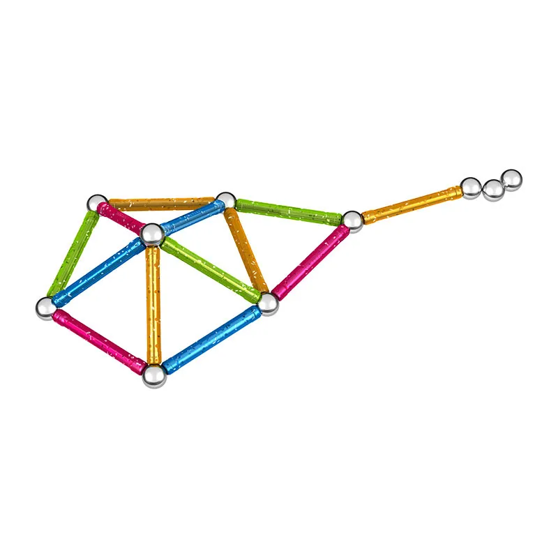 Jeu de construction magnét. Glitter 30pcs - 3+-3