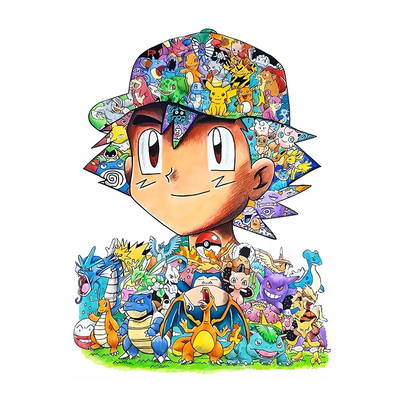 Toile Sacha Pokémon - 30x40cm-1