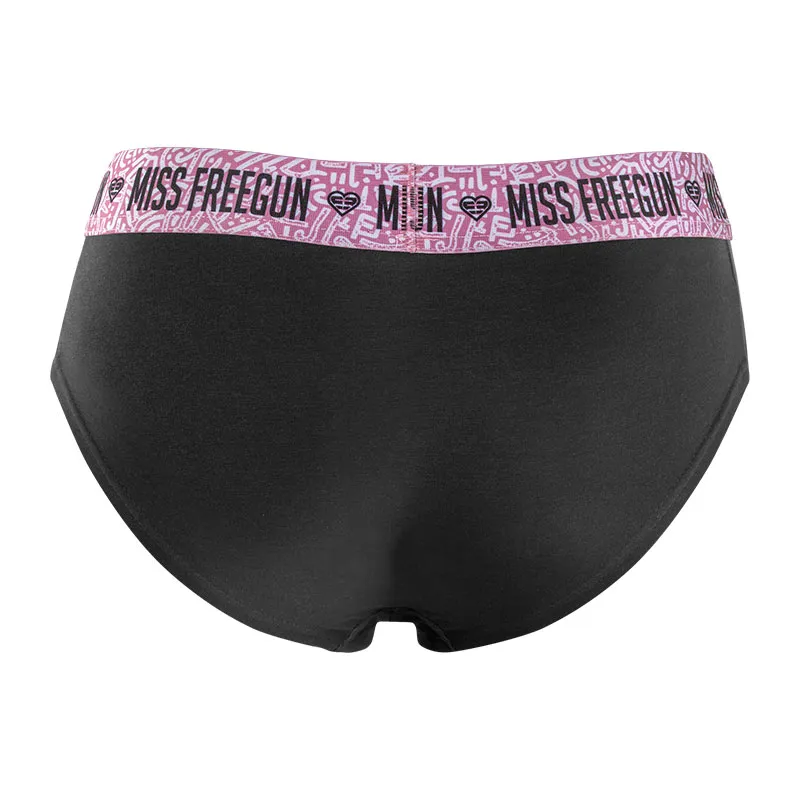 5 culottes femme en coton Ethnik - Noir/Rose/Bleu/Violet-5