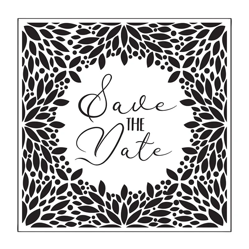 Tampon bois Taille G Save the date - 14+-1