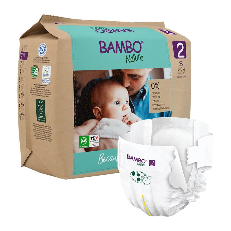 Couches Éco Bambo Nature T.2/3-6kg - 6x30-1