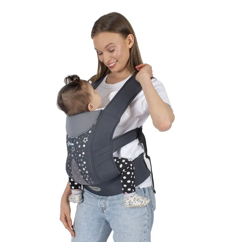 Porte-bébé Carrier Étoile Gris/Blanc - 0m+-0