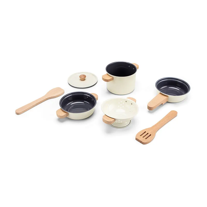 Batterie de cuisine 7pcs Métal Blanc - 24m+-1