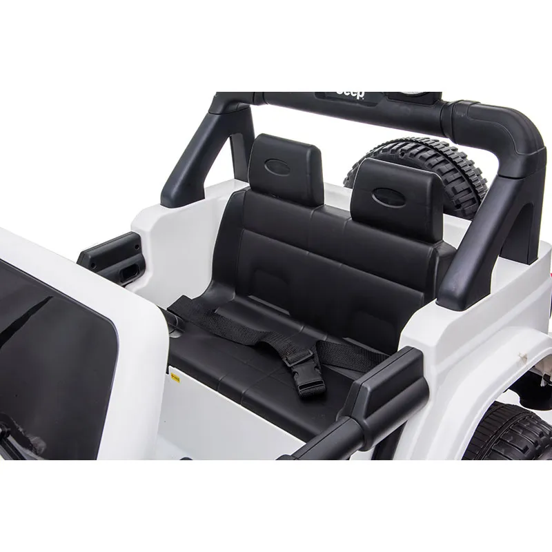 Voiture élec. Jeep Rubicon Blanc - 36m+-11