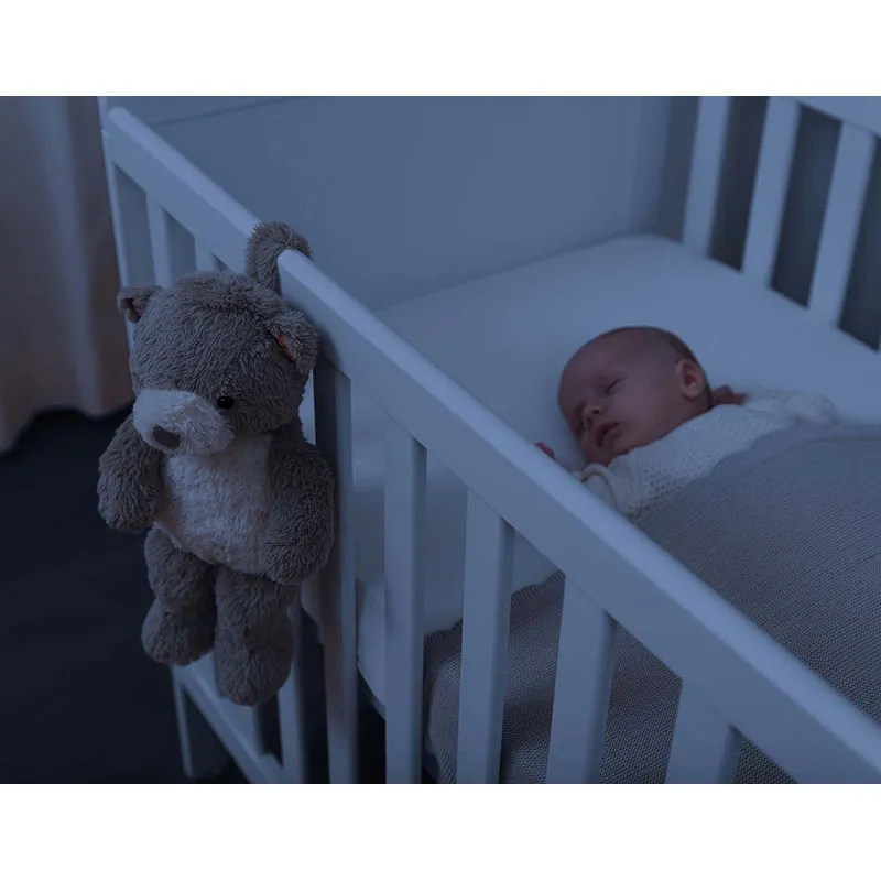 Peluche veilleuse musicale Bruno l'Ours - Gris-7