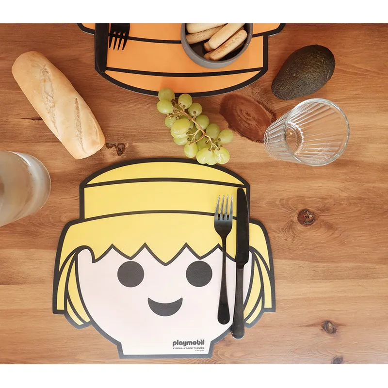 2 Sets de table Playmobil Orange/Jaune - 30x40cm-4