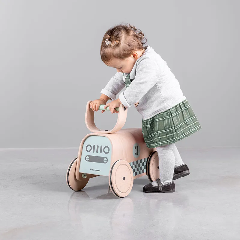 Porteur Voiture Bois/vert - 12m+-14