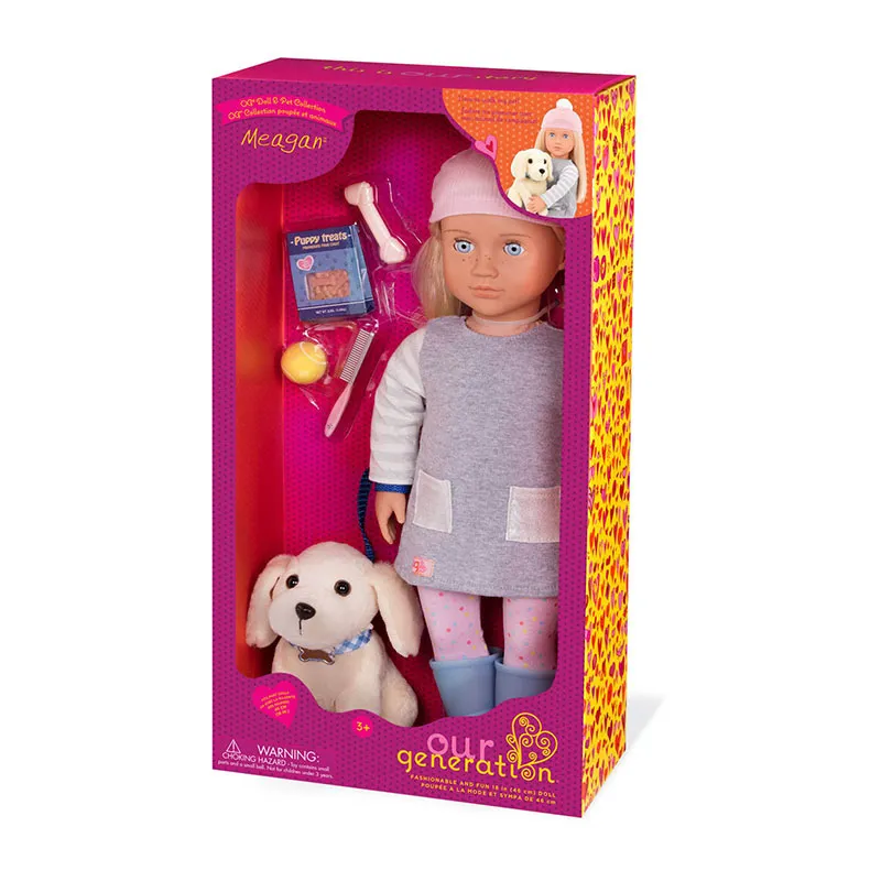 Poupée Meagan avec chien - 46cm-5