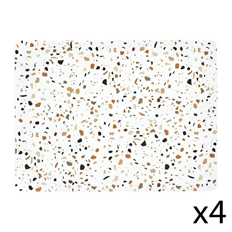 4 Sets de table Terrazzo multico. - 40x30cm-0
