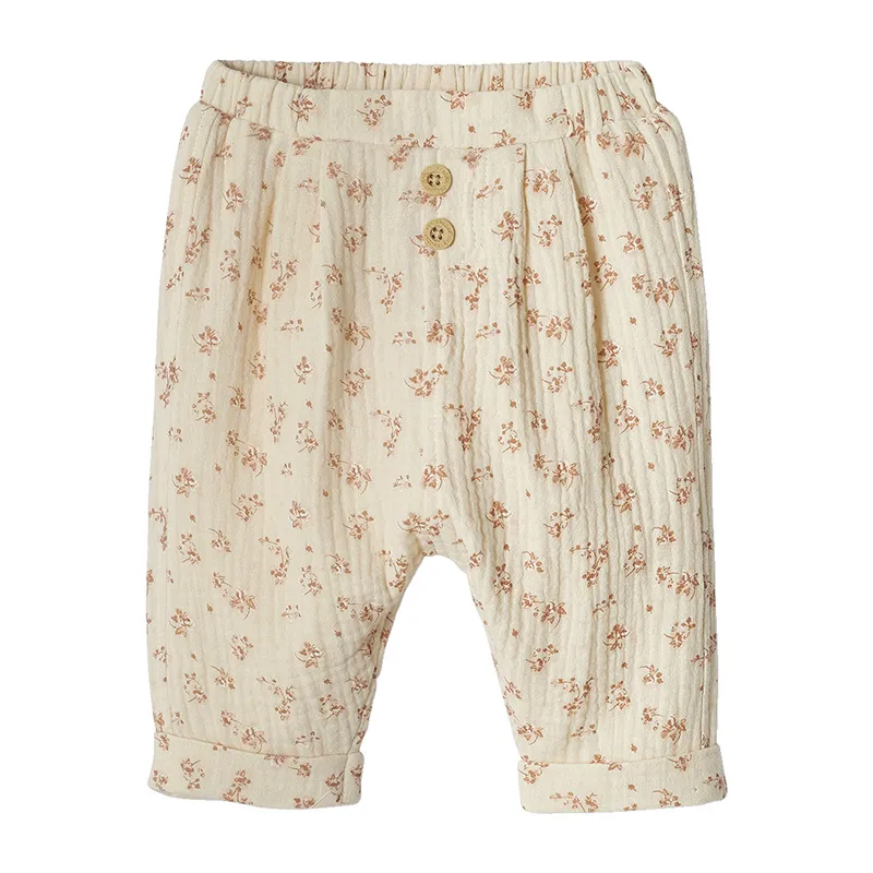 Sarouel gaze de coton - Blanc-0
