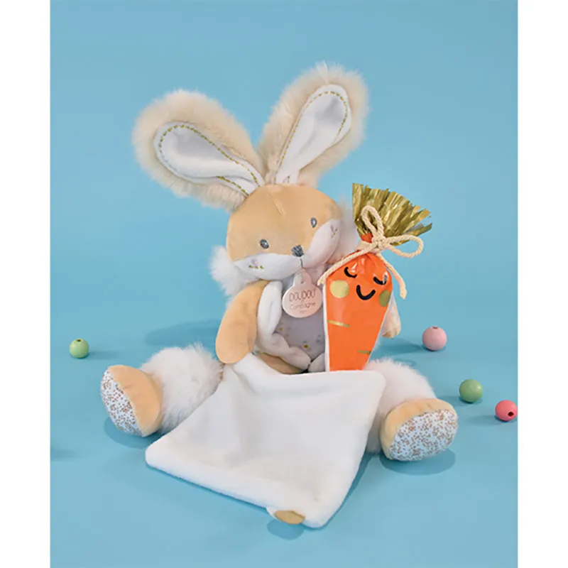 Doudou Lapin de sucre Pantin Blanc - 25cm-7
