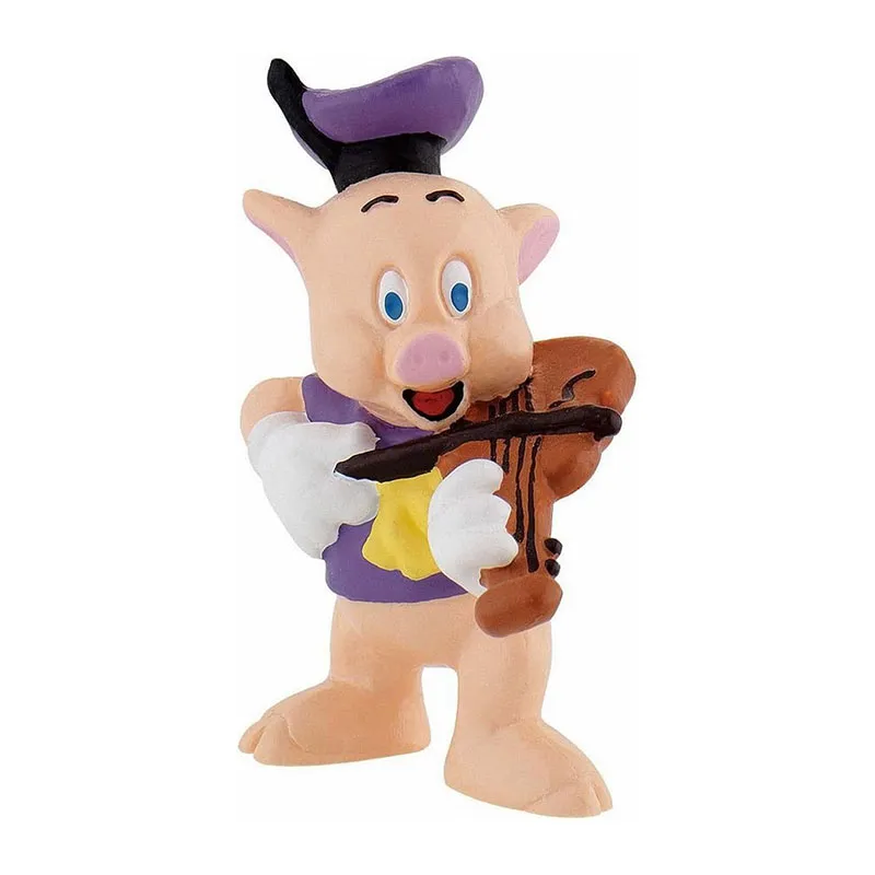 Figurine Petit cochon violoniste - 6cm-0