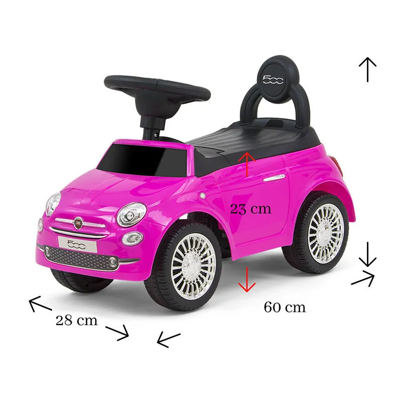 Porteur Fiat 500 Rose - 12m+-1