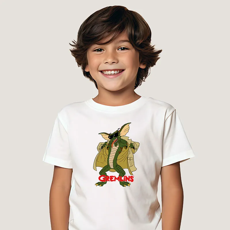 T-shirt BIO Garçon Gremlins 3 - Blanc-0