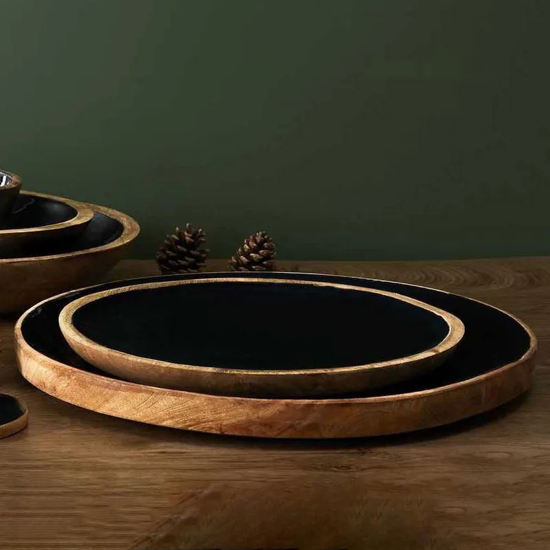 Dessous d'assiette Manguier Noir - Ø35cm-1