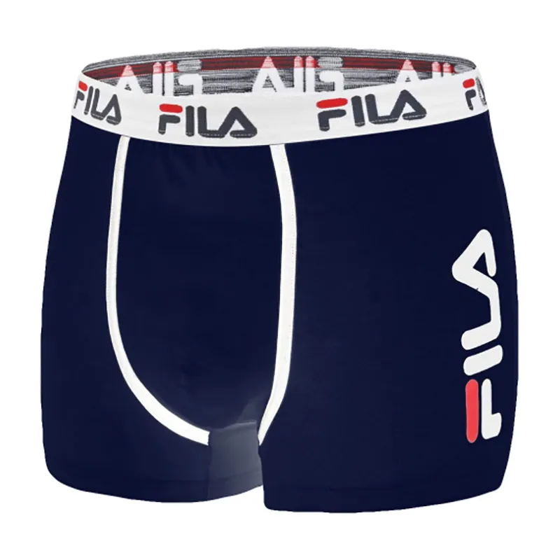 4 Boxers Homme Fila - Noir/Navy/Gris/Blanc-3
