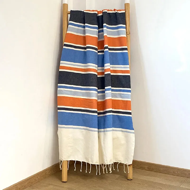 Fouta Helios Bleu - 100x200cm-1