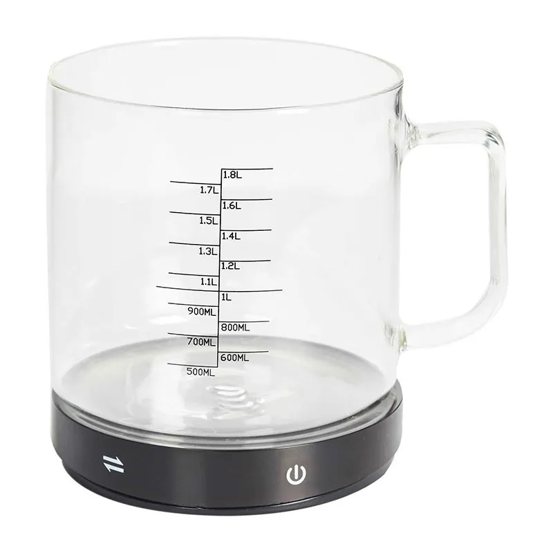 Balance + verre doseur 1,5l Noir - 18x14x15cm-0