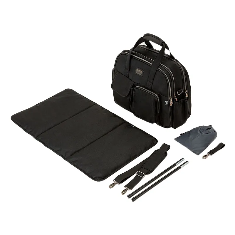 Couffin nomade/Sac à langer Pod Noir - 42x75cm-1