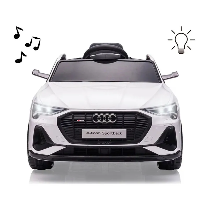 Voiture à batterie Audi E-Tron Sportback 4x4 Blanc - 36m+-9