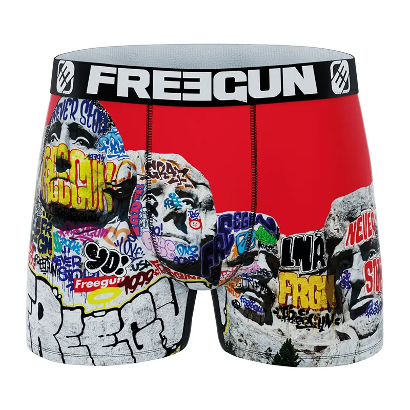 3 Boxers Homme Summer Art - Rose/Jaune/Blanc/Noir-7