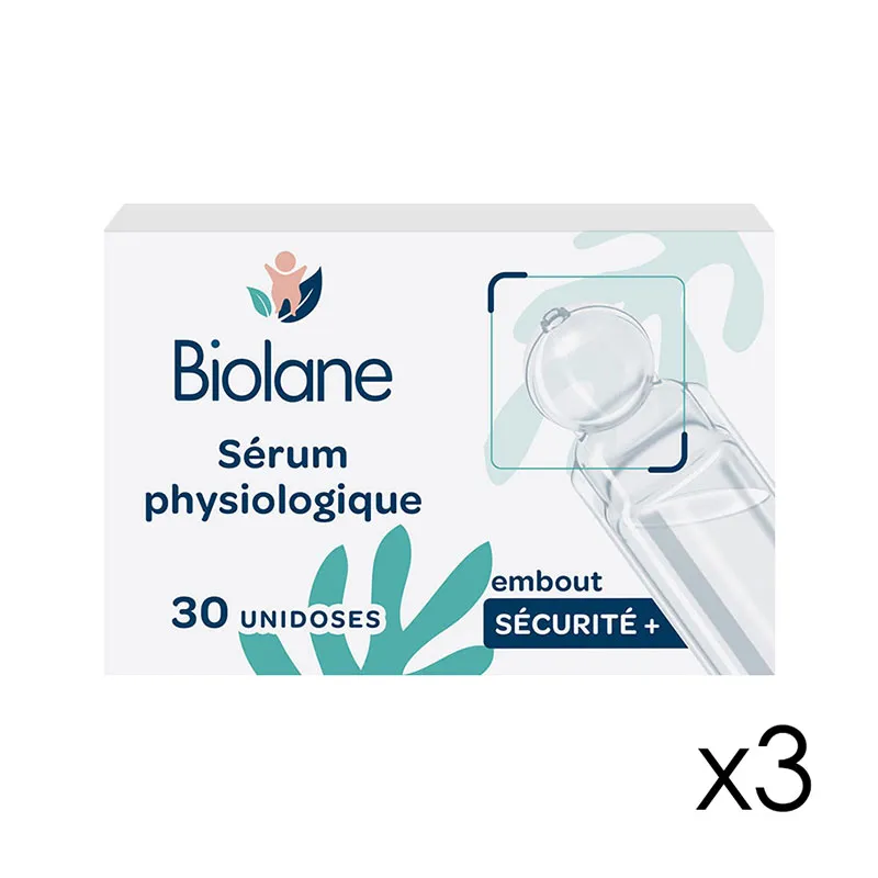 90 Sérum physiologique unidose 5ml - 3x30-0