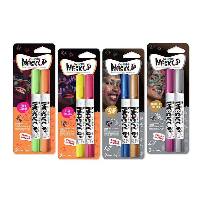 Peinture visage Mask Up Metallic & Néon - 8pcs-0