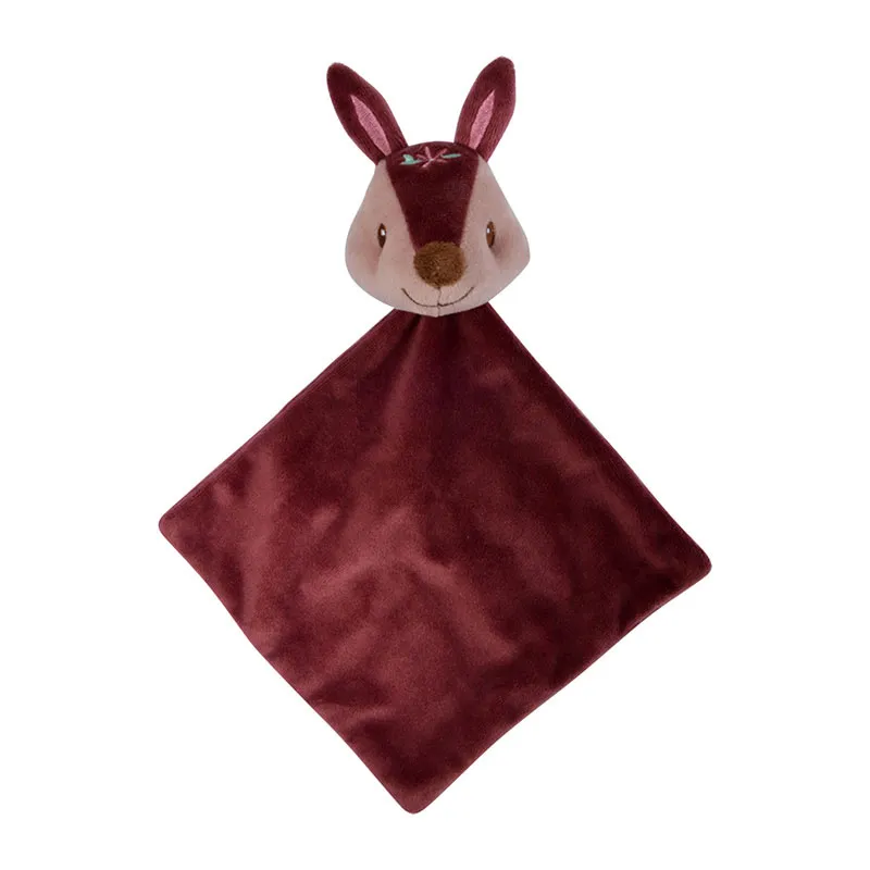 Doudou mouchoir Forêt magique Faon - 18x18cm-0
