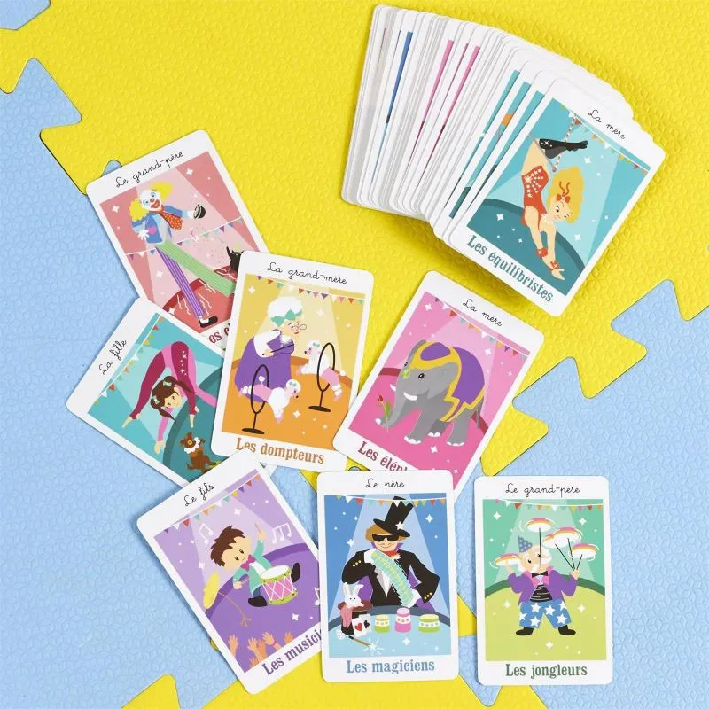 2 Jeux de 7 familles Le Cirque - 5+-1