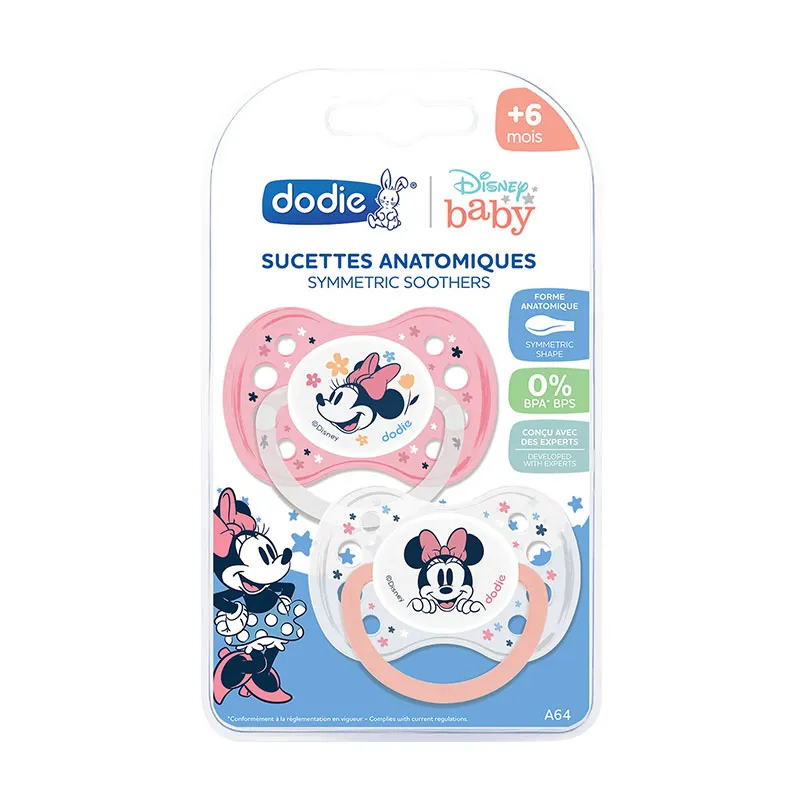 2 Sucettes anatomiques Duo Minnie - 6m+-3