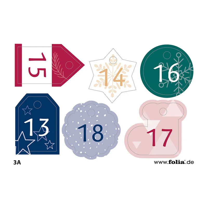 Calendrier de l'avent Sac en tissu - 49pcs-8