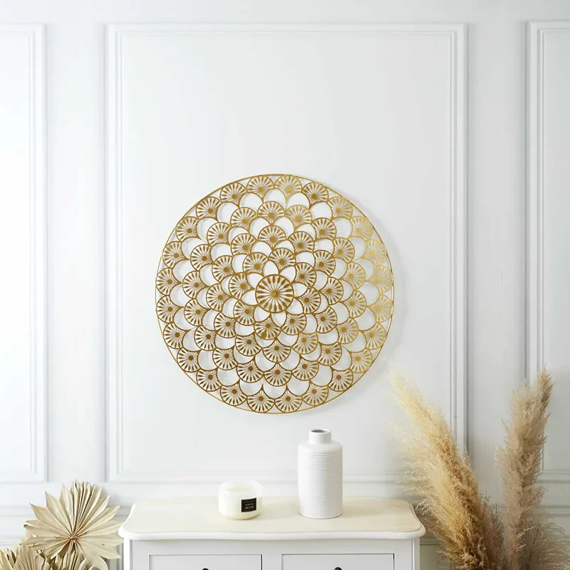 Déco murale métal ajouré - Ø70cm-0