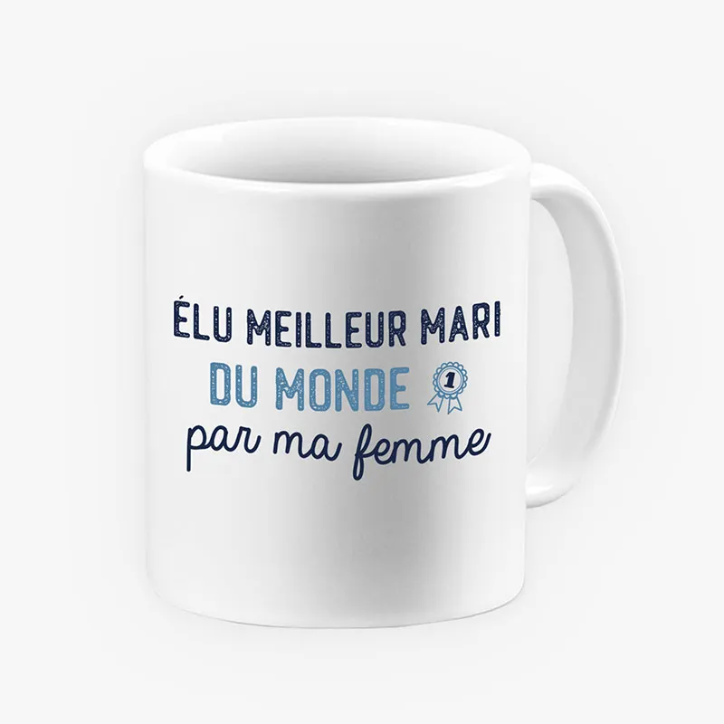 Mug Meilleur mari du monde - Blanc-0