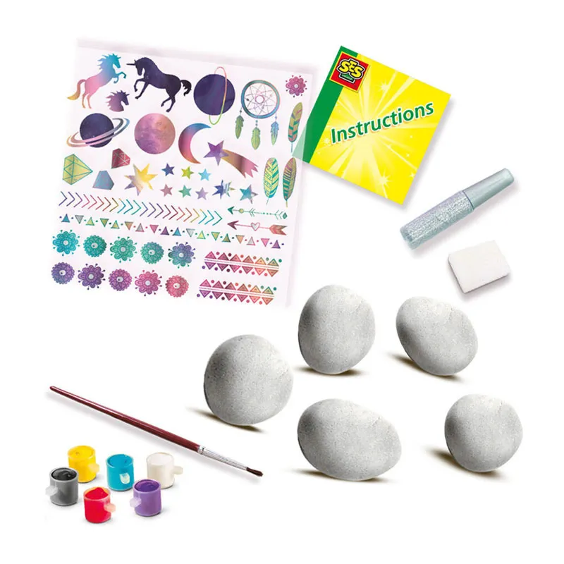 Peinture sur pierre galaxie 16pcs - 5+-1