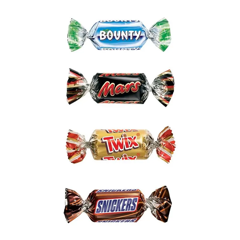 Tubo Miniatures Twix/Bounty/Snickers/Mars 296pcs - 3kg-2