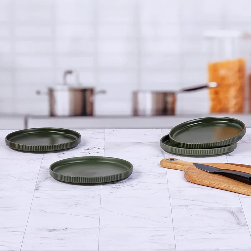 4 Assiettes Scandi Olive-3