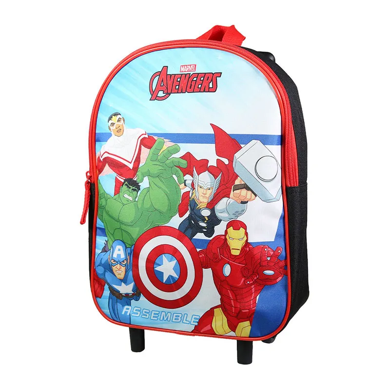 Sac à dos à roulettes maternelle Avengers Multi./Rouge - 25x31cm-1