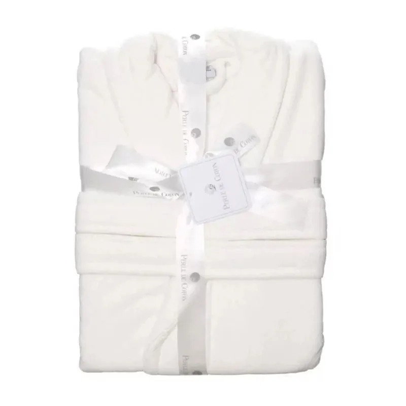 Peignoir Adulte Coton - Blanc-2