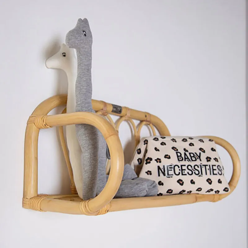 Étagère murale Rotin - 53x23x23cm-2