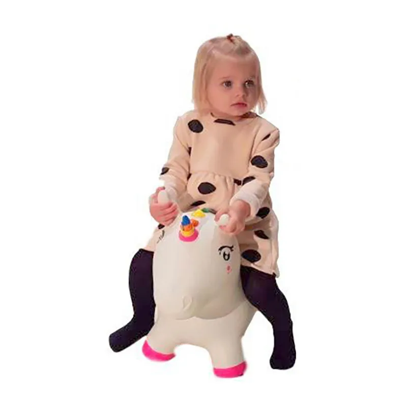Licorne sauteuse Rose - 12m+-1