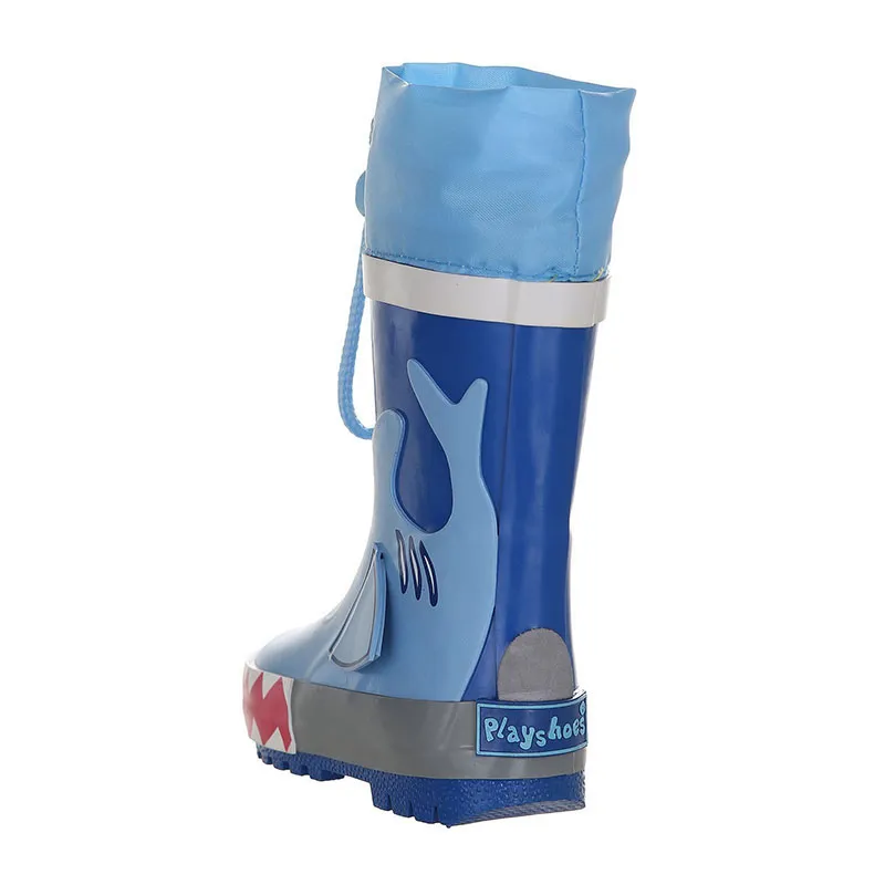 Bottes de pluie hautes Requin - Bleu-4