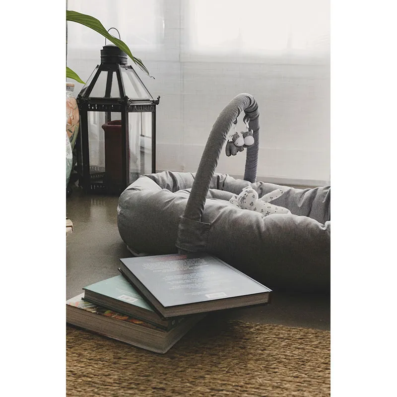 Coussin cocon - Gris-5