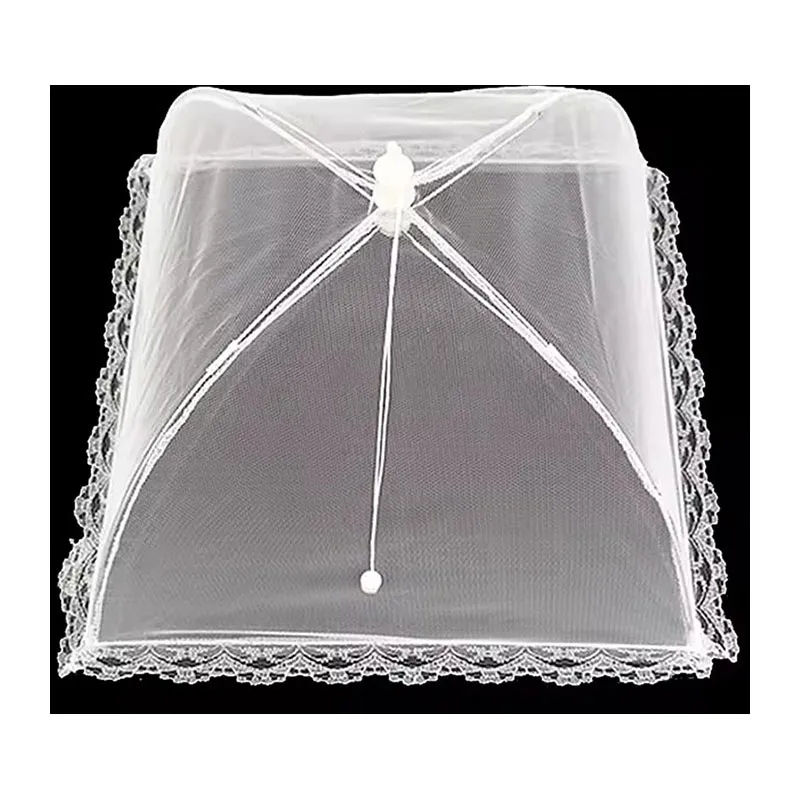 Cloche alimentaire pliable en maille - 32x32cm-9