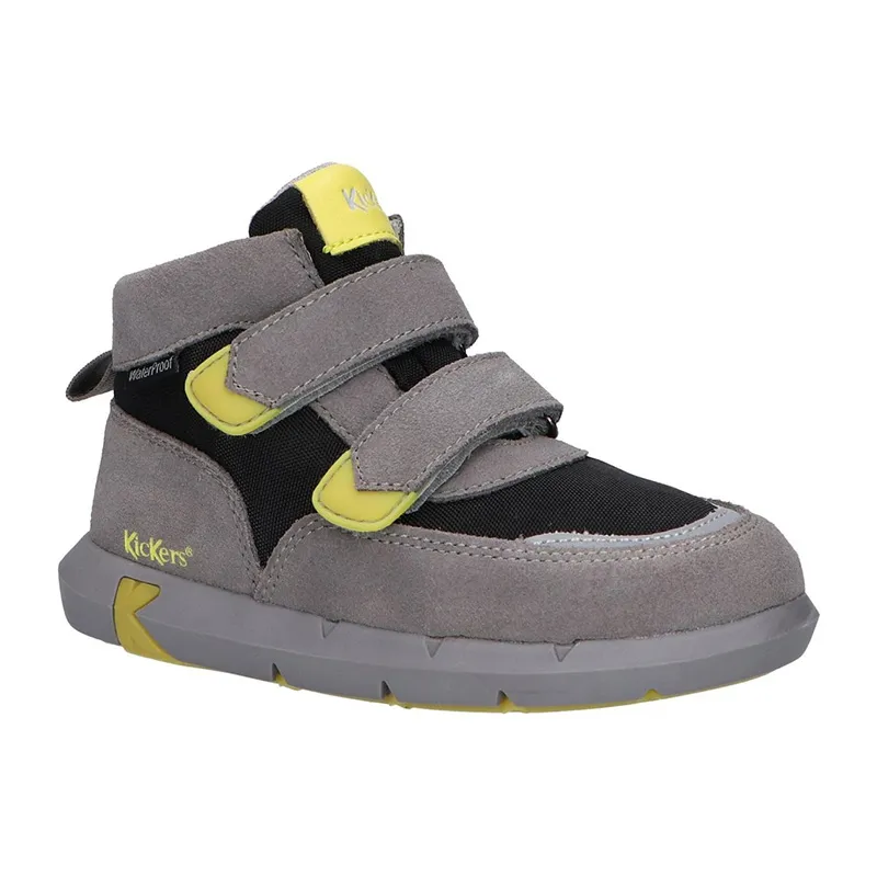 Sneakers hautes Junibo - Gris/Vert-0