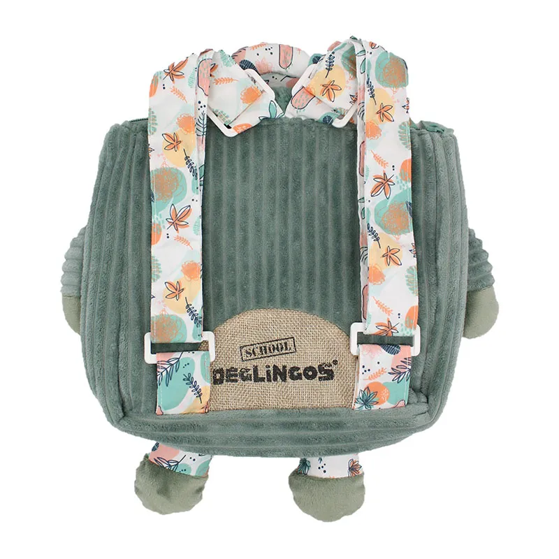 Sac à dos velours Chillos Le Paresseux - 32x3x36cm-2