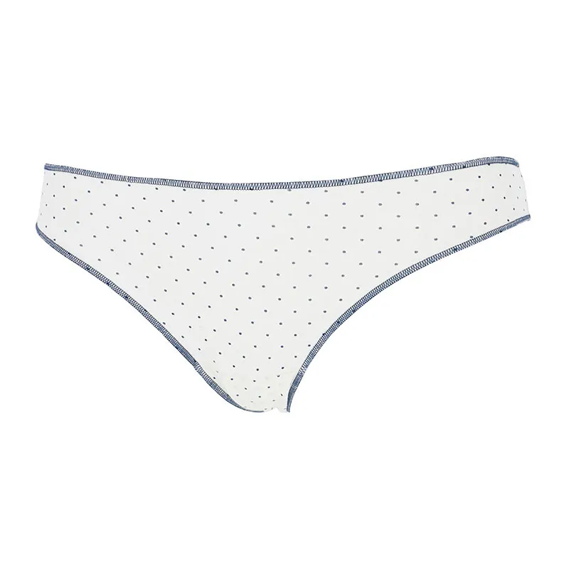 3 Culottes Mini Fleurs - Bleu/Blanc-10