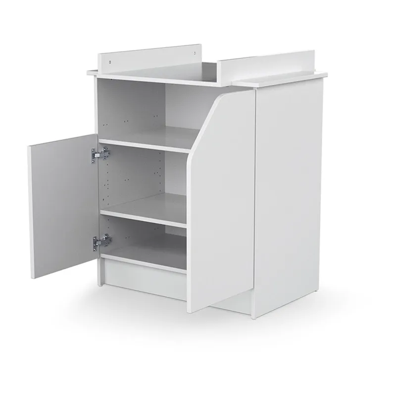Commode à langer 2 portes Bois Carnaval Blanc - 79x65,5x94cm-2