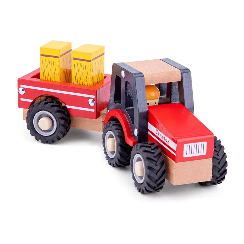 Tracteur avec Remorque + Bottes de Paille - 18m+-0